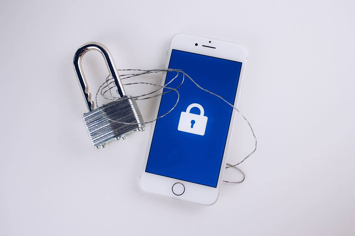 Symbolisches Vorhängeschloss für Datensicherheit