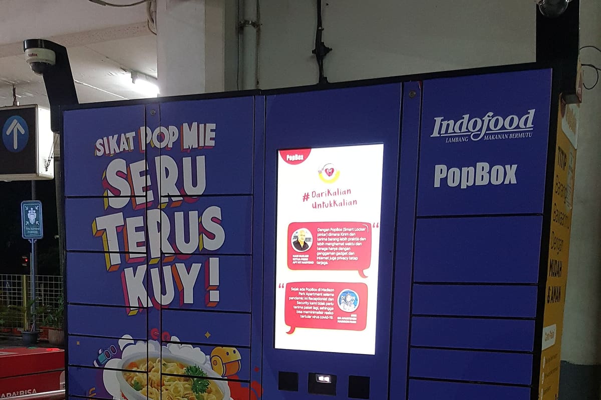 Automatisiertes Paketschließfach für Lieferungen