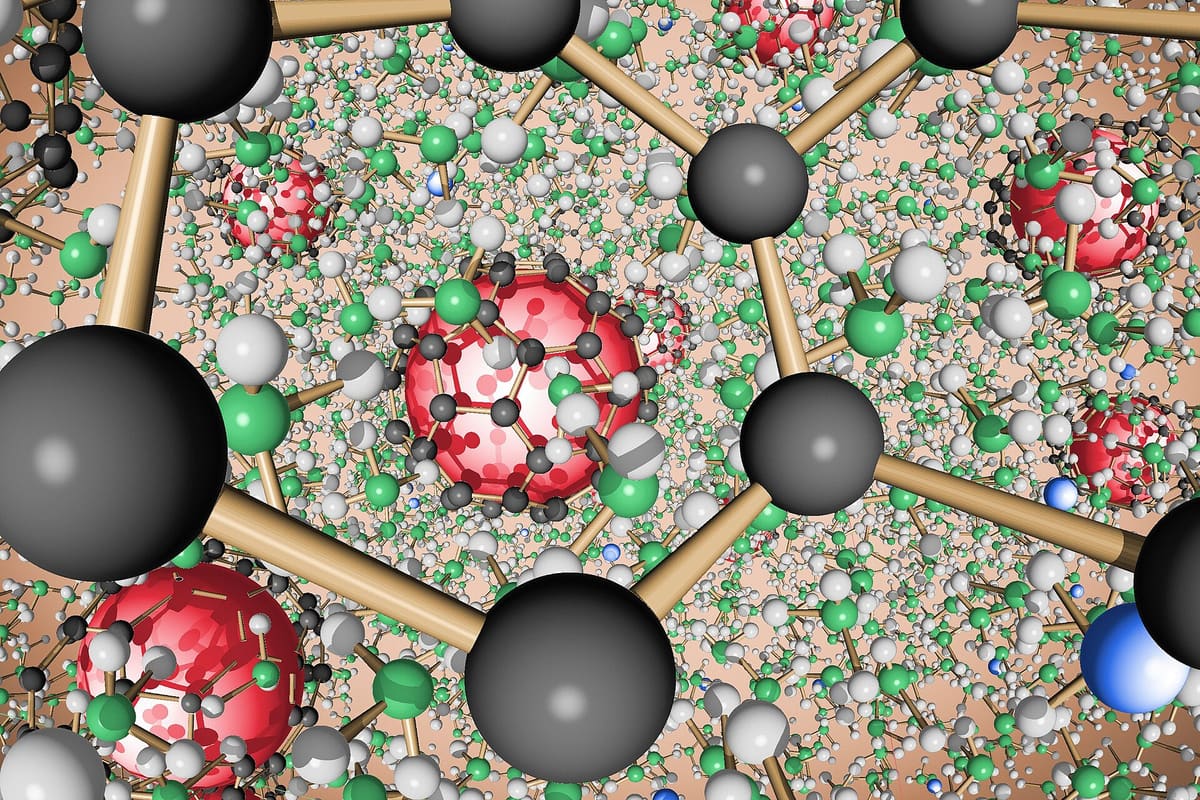 Fullerene in einer Lösung aus flüssigem Ammoniak